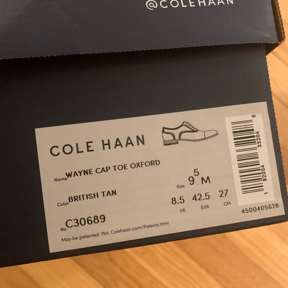 NEW Cole Haan Wayne Cap Toe Oxford Shoes - Picture 7 of 8